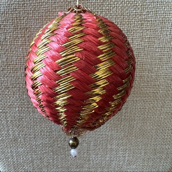 Vintage Hand Made Ribbon Holiday Ornament - Picture 4 of 6